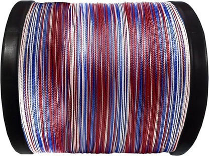 Reaction Tackle Braided Fishing Line - Pro Grade Power Performance for Saltwater or Freshwater Fish - Colored Fishing Line Braid for Extra Visibility