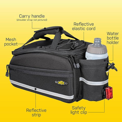 Topeak MTX TrunkBag - Rear Bicycle Bag - Spacious Storage and Easy Mounting