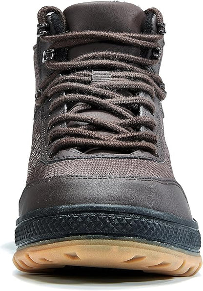 Wondamo Men's Snow Boots Lightweight Waterproof Winter Boots Fur Lined Anti-slip Cold Weather Shoes