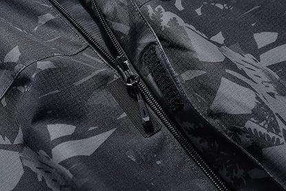 OTU Men's Lightweight Waterproof Hooded Rain Jacket Outdoor Raincoat Shell Jacket for Hiking Travel