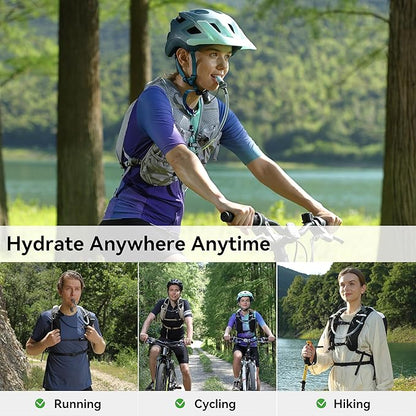 MARCHWAY Lightweight TPU Hydration Bladder 2L/3L for Hydration Packs, Slide-Seal Wide Mouth Water Reservoir Bag with Carry Handle for Hiking, Cycling, Running, Camping, Travel