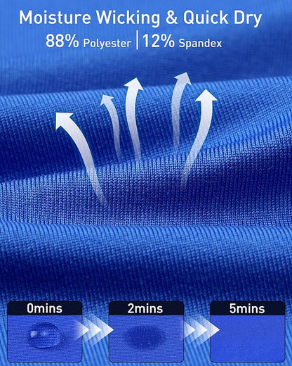 Roadbox 2 Pack Men's Compression Pants, Quick Dry Running Tights Workout Leggings, Athletic Base Layer for Gym Football Yoga