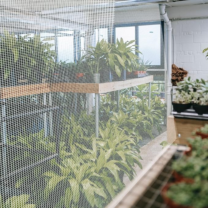 Garden Netting,8x33Ft Mosquito Insect Birds Animals Barrier Protection Net Ultra Fine Garden Mesh Netting Plant Covers for Vegetable Plants Fruits Flowers Trees Greenhouse Row Cover