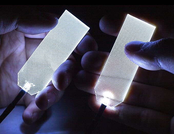 Decorations Acrylic led Light Helmet Lights Cosplay DIY kit RGB Superhero for Men Kids Gifts White