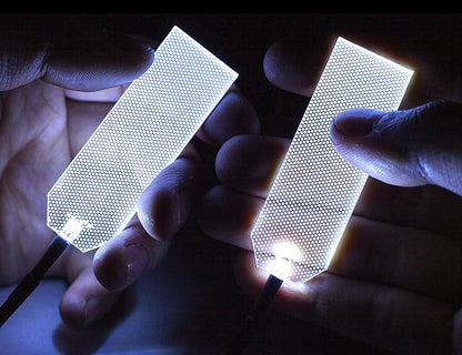 Decorations Acrylic led Light Helmet Lights Cosplay DIY kit RGB Superhero for Men Kids Gifts White