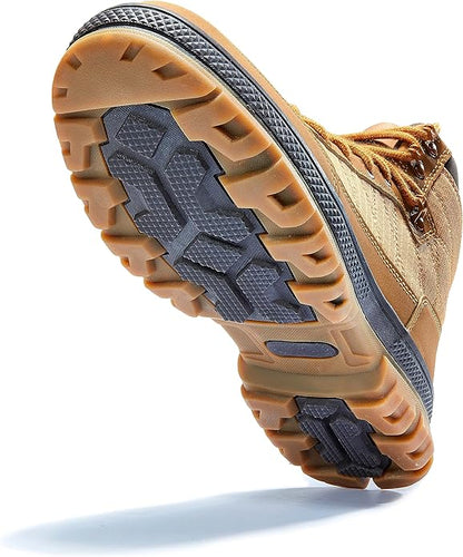 Wondamo Men's Snow Boots Lightweight Waterproof Winter Boots Fur Lined Anti-slip Cold Weather Shoes