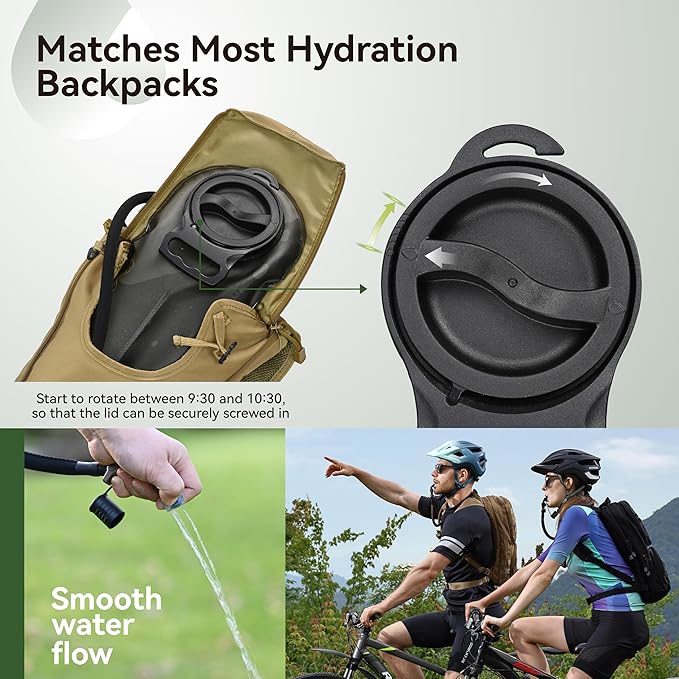 MARCHWAY 2L/2.5L/3L TPU Hydration Bladder, Ultra Durable Water Reservoir Bag with Insulated Tube for Hydration Pack for Cycling, Hiking, Running, Climbing, Biking