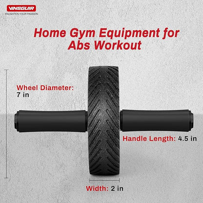 Vinsguir Ab Roller Wheel - Ab Workout Equipment for Abdominal & Core Strength Training, Home Gym Fitness Equipment with Knee Pad Accessories for Men Women