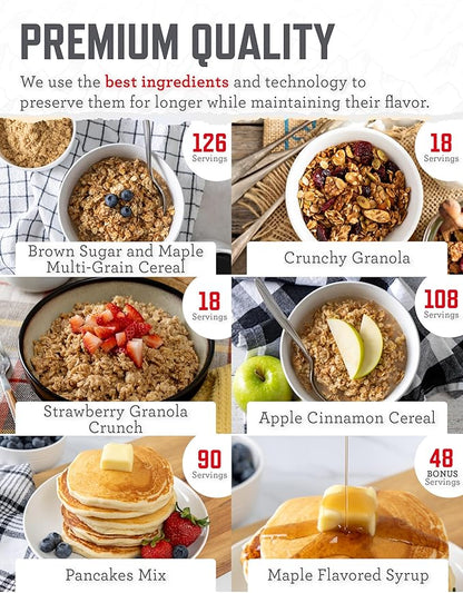 ReadyWise Emergency Food Supply - 1080 Servings, 9 Buckets, Freeze Dried & Dehydrated Package of Long Term Meals, Survival Kit for Camping, Prepper Food Storage Supplies, up to 25 Year Shelf Life