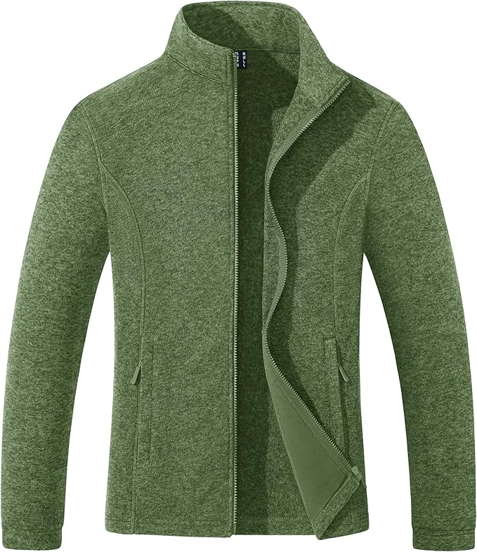 MAGCOMSEN Fleece Jacket Women Zip UP Lightweight Soft Polar Warm Winter Jackets for Women with Pockets Outdoor Hiking