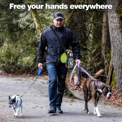 Nuovoware Water Bottle Carrier Bag,25oz/40oz/64oz Bottle Pouch Holder,Adjustable Shoulder Hand Strap 2 Pocket Sling Neoprene Sleeve Sports Accessories for Hiking Travelling Camping