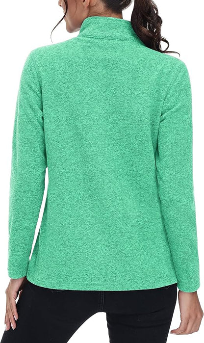 MAGCOMSEN Fleece Jacket Women Zip UP Lightweight Soft Polar Warm Winter Jackets for Women with Pockets Outdoor Hiking