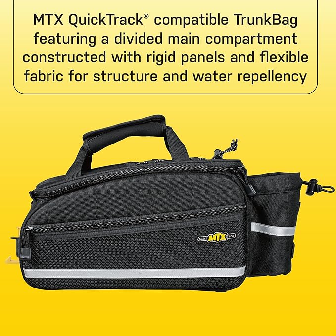 Topeak MTX TrunkBag - Rear Bicycle Bag - Spacious Storage and Easy Mounting
