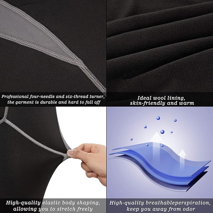 Men's Thermal Underwear Fleece Lined Performance Fleece Tactical Sports Shapewear Thermal Set