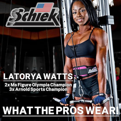 Schiek Sports Model 2004 Nylon 4 3/4" Weight Lifting Belt - Black