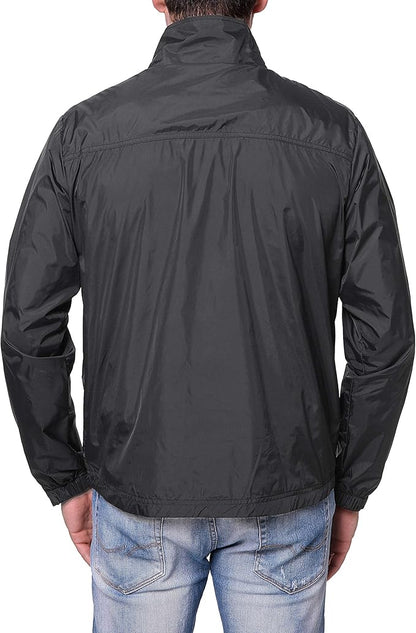 TRAILSIDE SUPPLY CO. Mens Windbreaker Jackets Lightweight Packable Jacket,Windproof and Dustproof