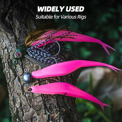 Forked Tail Soft Baits- Realistic Jerk Bait & Fluke Action Soft Lures for Bass, Trout & Crappie - Versatile Freshwater & Saltwater Fishing Bait (2.75"-5")