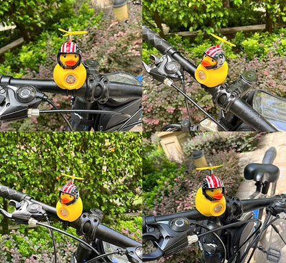 Lovely Yellow Duck Bike Bell, Kids Bike Horn, Rubber Yellow Duck Bicycle Accessories with LED Light - for Kids Toddler Children Adults Sport Outdoor