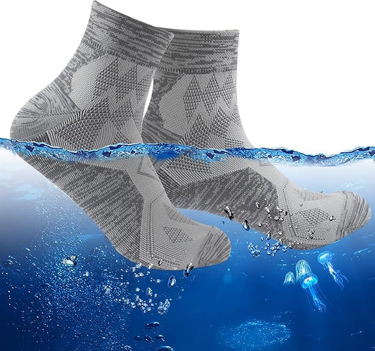 RANDY SUN Waterproof Socks, Unisex Hiking Wading Trail Running Kayaking Crew Socks