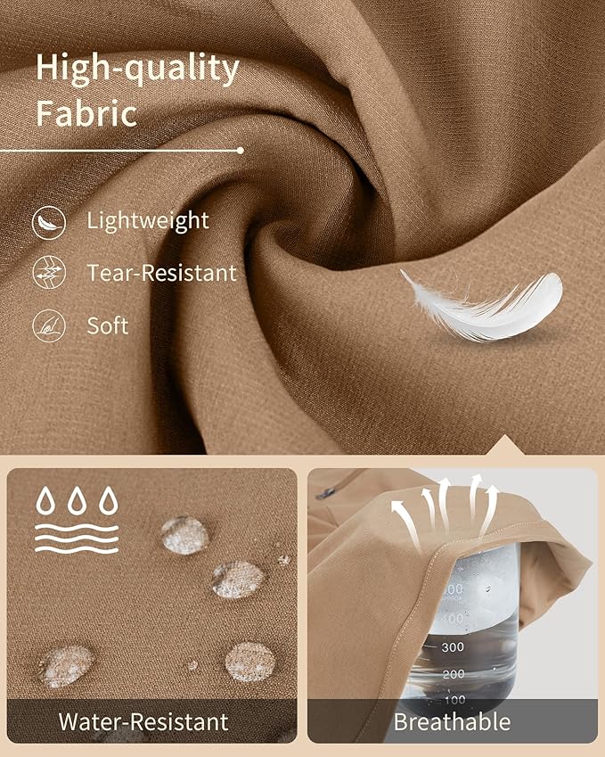 Mens Hiking Pants Convertible Quick Dry Zip Off Tactical Cargo Pants Water Resistant Lightweight Outdoor Pants with 6 Pockets