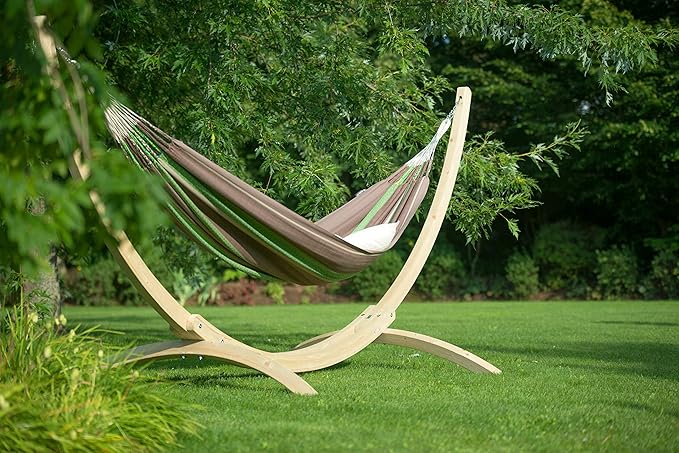 LA SIESTA Flora Chocolate - Organic Cotton Family Classic Hammock Size King