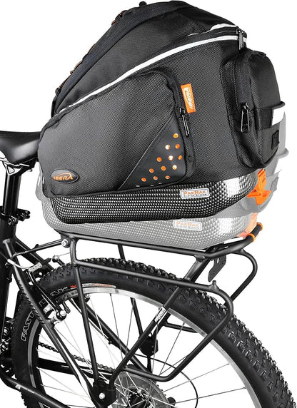 Ibera PakRak Touring Bicycle Seatpost/Disc/Non/Disc Rack and Quick Release Bag