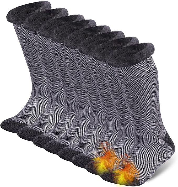 Sunew Warm Thermal Socks 4 Pack, Mens Womens Winter Heated Outdoor Skiing Thermal Socks