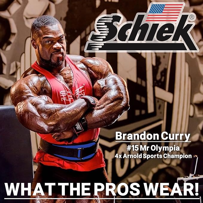 Schiek Sports Model 2004 Nylon 4 3/4" Weight Lifting Belt - Black