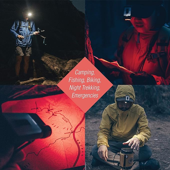 Claymore Capon 65A+ Tan Ultra-Light Clip-On Cap Light – USB-C Rechargeable 230LM LED Compact Headlamp | 3 Modes IP54 Water-Resistant Up to 19 Hrs Runtime for Camping, Running, Outdoor