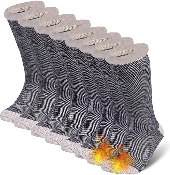 Sunew Warm Thermal Socks 4 Pack, Mens Womens Winter Heated Outdoor Skiing Thermal Socks