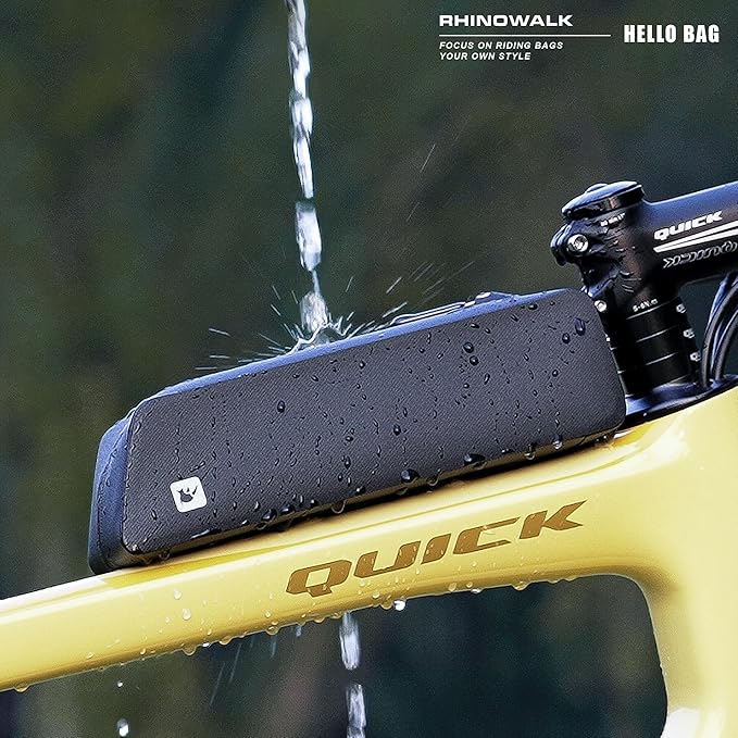 Rhinowalk Bike Top Tube Bag Bike Frame Bag Fully Waterproof and Stable Bicycle Frame Bag Bicycle Bag Professional Cycling Accessories for Mountain Road Bike
