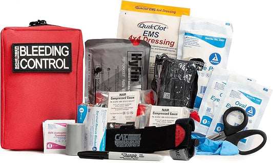 Scherber Public Access Bleeding Control Kit | Trauma Equipment, First Aid Supplies & NAR Tourniquet Pack for Gunshot Wound & Hemorrhage | Medical Professional & Emergency Rescue | Single, Advanced