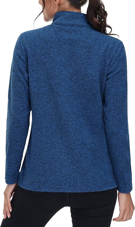 MAGCOMSEN Fleece Jacket Women Zip UP Lightweight Soft Polar Warm Winter Jackets for Women with Pockets Outdoor Hiking