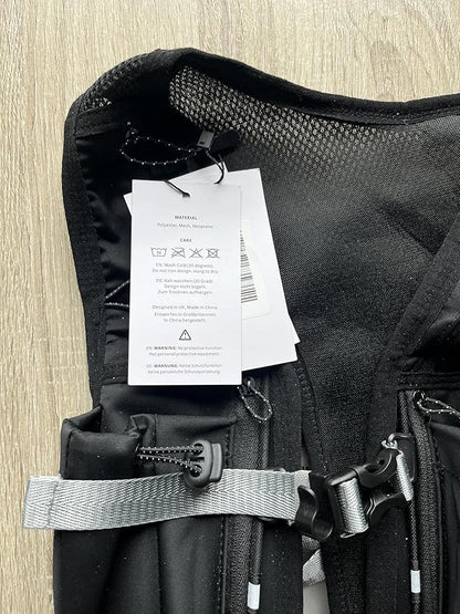 Running Hydration Vest for Women and Men. Reflective, 8 Pocket, Quick Dry, Water-Resistant, Breathable, Adjustable Backpack for Runs, Hiking, Cycling, Trails, Marathons