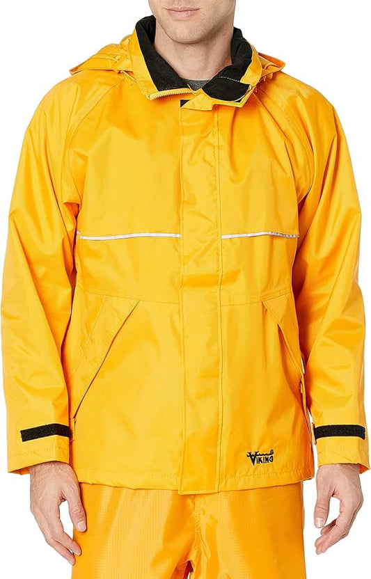 Viking Journeyman 420D Waterproof Jackets for Men - Heavy-Duty Hooded Industrial Jacket for Construction and Forestry