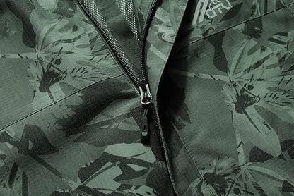 OTU Men's Lightweight Waterproof Hooded Rain Jacket Outdoor Raincoat Shell Jacket for Hiking Travel