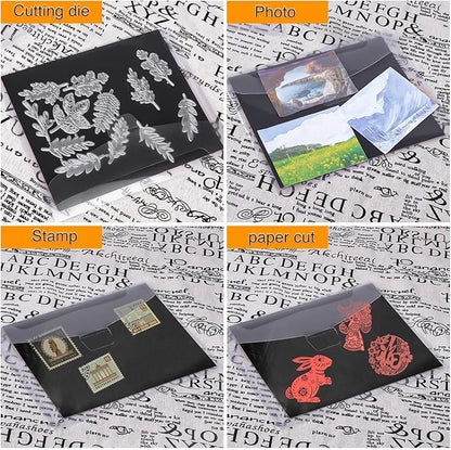 160 PCS Stamp and Die Storage Bag and Rubber Magnetic Sheets, Die Storage Set for Storage Die Cutting, DIY Scrapbooking