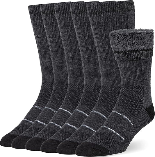 Merino Wool Socks Casual Warm Socks for Winter Cozy Boot Socks for Men & Women