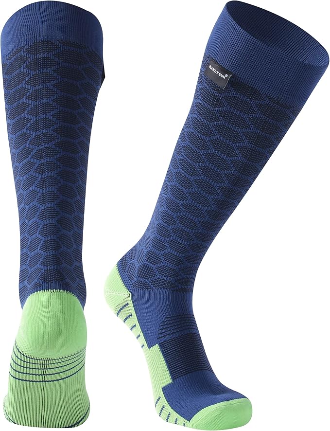 RANDY SUN Waterproof Skiing Socks, [SGS Certified] Unisex Knee High Breathable Hiking Trekking Sock 1 Pair