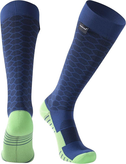 RANDY SUN Waterproof Skiing Socks, [SGS Certified] Unisex Knee High Breathable Hiking Trekking Sock 1 Pair