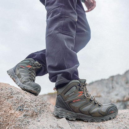 NORTIV 8 Men's Ankle High Waterproof Hiking Boots Outdoor Lightweight Shoes Trekking Trails Armadillo