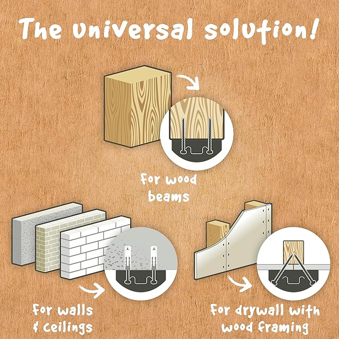 LA SIESTA® Modesta Organic Cotton Hammock & Wall Mount Kit for Walls Ceilings & Square Beams - Indoor Outdoor Hammock Swing, Portable Hammock for Outside Patio Bed - 2 Person Hammock, XL King, Nougat