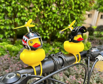 Lovely Yellow Duck Bike Bell, Kids Bike Horn, Rubber Yellow Duck Bicycle Accessories with LED Light - for Kids Toddler Children Adults Sport Outdoor