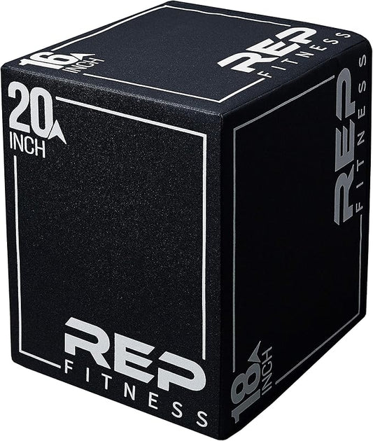 REP Soft Plyo Box | 3-in-1 Foam Jump Box | 3 Size Options 16", 20", 24" | Plyometric Training Platform | Home Gym Equipment | Non-Slip Step Block | Adjustable Workout Box | CrossFit Jump Tool