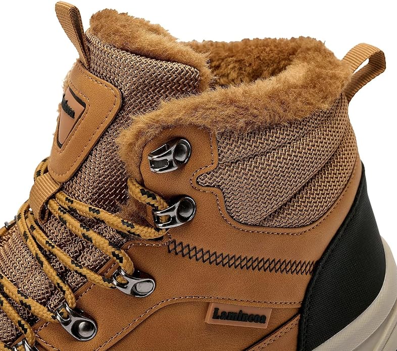 Lamincoa Mens Snow Boots Water Resistant Hiking Boots for Men Non-slip Winter Outdoor Warm Comfort Camping Backpacking Shoe