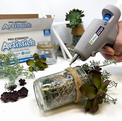 AdTech 0453 2-Temp Dual Temperature Hot Glue Gun Full Size, Light Gray