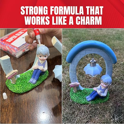 1 Gram (Pack of 24) Single Use Super Glue All Purpose - Superglue - Ca Glue Thick & Strong Adhesive for DIY Craft, Ceramics, Frame, Leather, Metal Etc