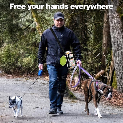 Nuovoware Water Bottle Carrier Bag,25oz/40oz/64oz Bottle Pouch Holder,Adjustable Shoulder Hand Strap 2 Pocket Sling Neoprene Sleeve Sports Accessories for Hiking Travelling Camping