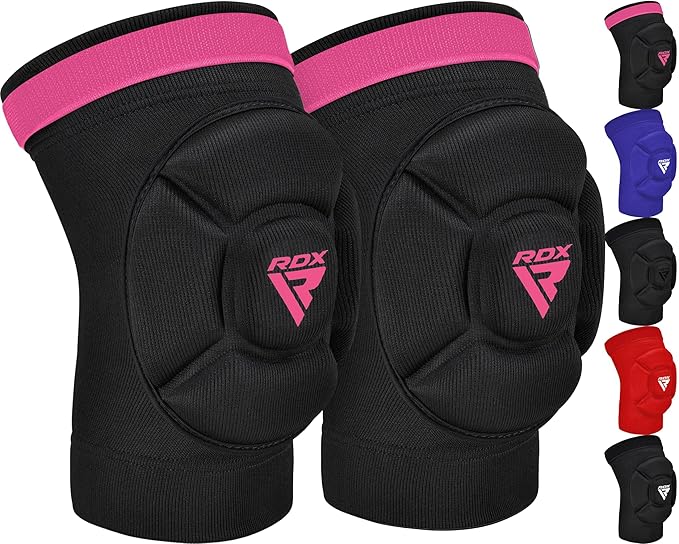 RDX Knee Pads for Work, Oeko TEX Certified, Anti-Slip Protective Thick Padded Foam Pad, Collision Avoidance Sleeves Pair, MMA Muay Thai Grappling Volleyball Football Wrestling Gardening.