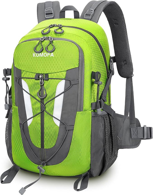 Hiking Backpack 30L Lightweight Travel Daypack Small Day Pack for Men Women Outdoor Camping Backpacking, Green